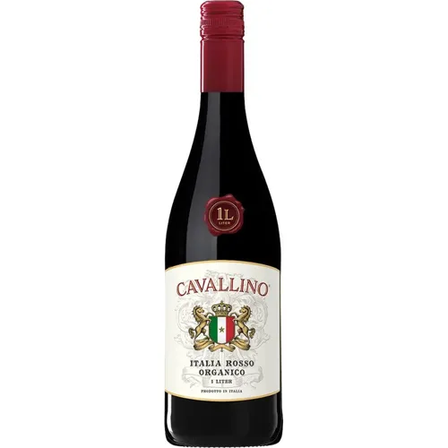 Вино Cavallino Italia Rosso Organico червоне 1л