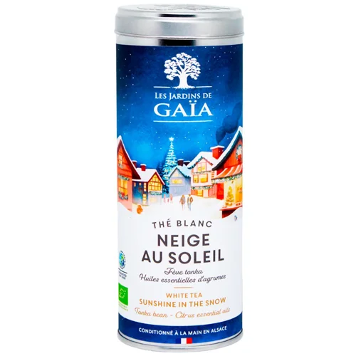 Чай білий Les Jardins de Gaia Sunshine in The Snow з бобами тонка та прянощами 50г
