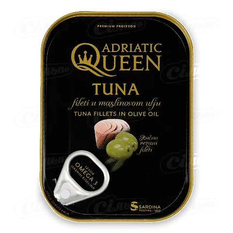 Тунець Adriatic Queen філе в оливковій олії, 105г