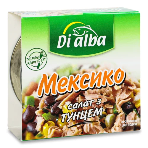 Салат Di Alba із тунцем мексика,170г