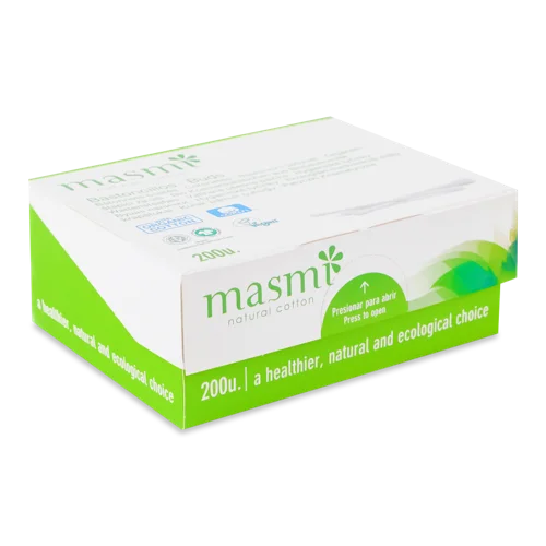 Органічні Вушні Палички Masmi, Вищий ґатунок, 200 шт