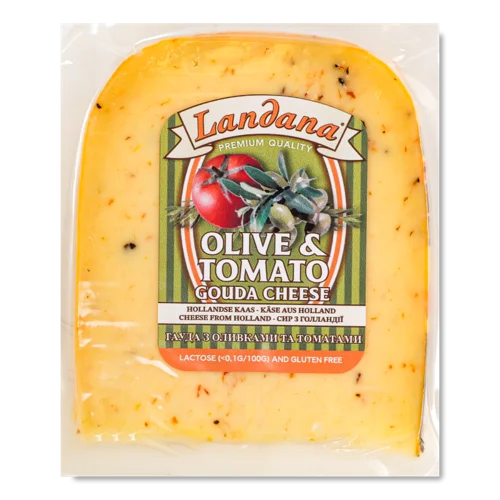 Сир Твердий 50% Вищого Ґатунку Olive&Tomato Gouda, 1 кг