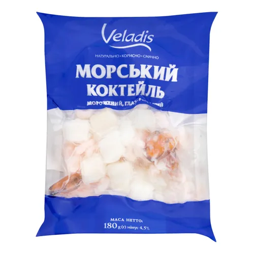Морський коктейль глазурований Veladis вищого ґатунку м/у 180г