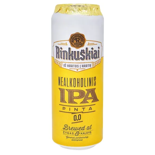 Пиво Rinkuskiu IPA безалкогольне 0,5% 0,568л