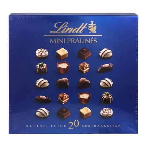 Цукерки шоколадні асорті Mini Pralines Lindt к/у 100г