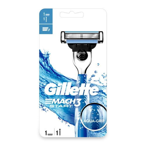 Бритва Безпечна Gillette Mach3 Start з Сменною Касетою, в/к, 1 шт.