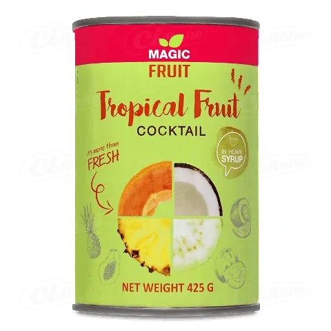 Тропічні фрукти Magic Fruits в легкому сиропі, 425г