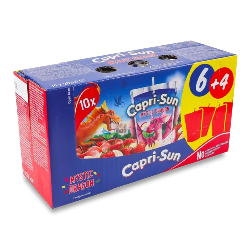 Напій Безалкогольний Негазований Соковмісний Фруктовий Mystic Dragon Capri-Sun, к/у 10х200мл