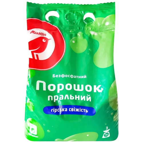 Пральний порошок Auchan Гірська свіжість 3кг