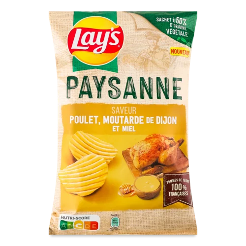 Чипси Lay's Paysanne Смак Курки-Діжон Гірчиці-Меду, 150г
