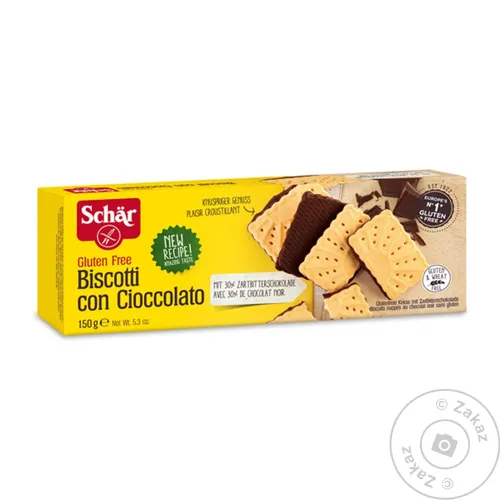 Печиво Dr. Schaer Biscotti con cioccolato з шоколадом 150г