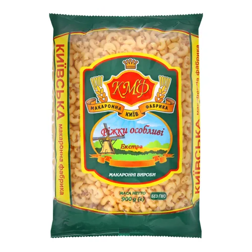 Вироби макаронні Ріжки особливі Екстра КМФ м/у 900г