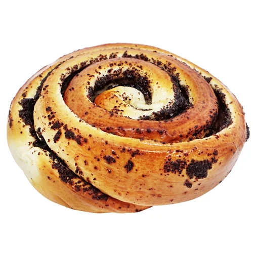 Булочка Auchan Ватрушка з маком та яблуком 120г