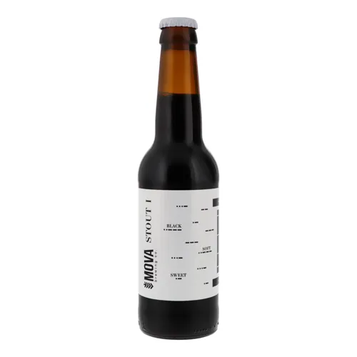 Пиво 0.33л 5.5% темне нефільтроване Stout I Mova brewing co бут