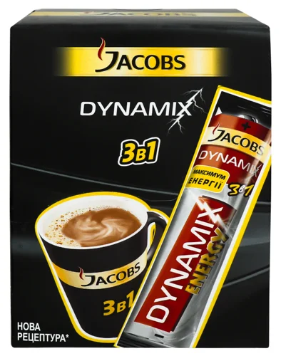 Кавовий Напій Якобз 3В1 Динамікс, НП, Коробка 24х13г