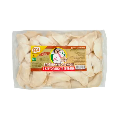 Вареники з картоплею та грибами Преміум Оса м/у 700г