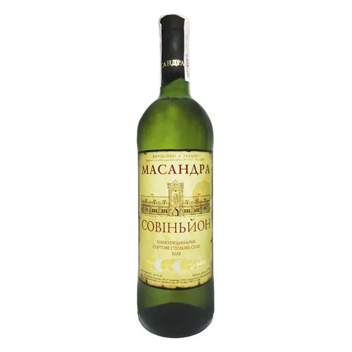 Вино Масандра Совіньйон біле сухе 9,5-14% 0,75л