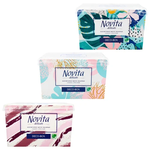 Палички ватні Novita Delicate Deco-Box 300шт