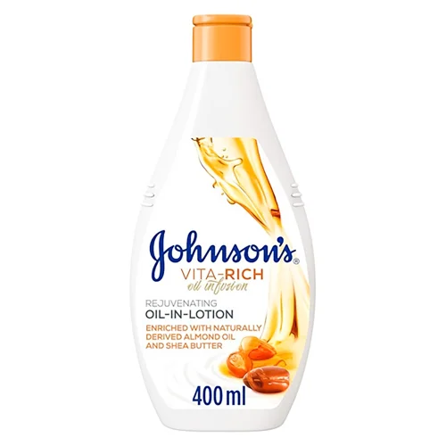 Лосьйон для тіла Johnson's® Vita-Rich Живильний з оліями мигдалю та ши 400мл