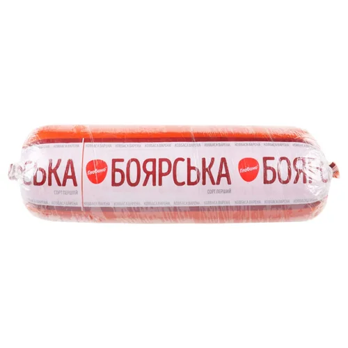 Ковбаса варена Глобино Боярська 1с в/п фас ваг