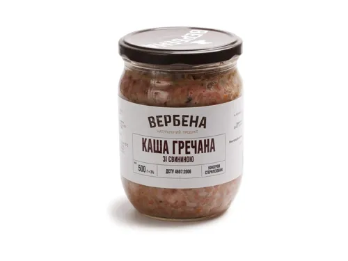 Каша гречана зі свининою Вербена 500г