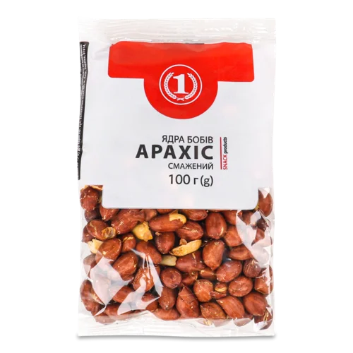 Арахіс Смажений Неочищений, ТМ '1', 100г