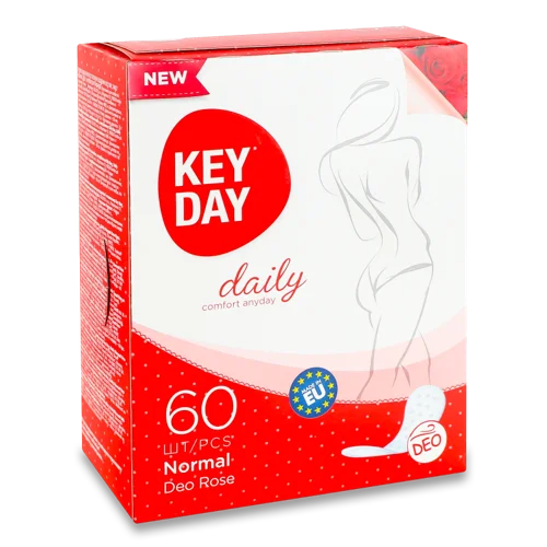 Щоденні Прокладки Deo Rose Normal Key Day, 60 шт