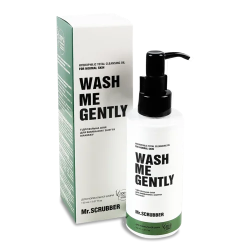 Гідрофільна Олія для Вмивання та Зняття Макіяжу Wash Me Gently Mr.Scrubber, Нормальна Шкіра, 150мл