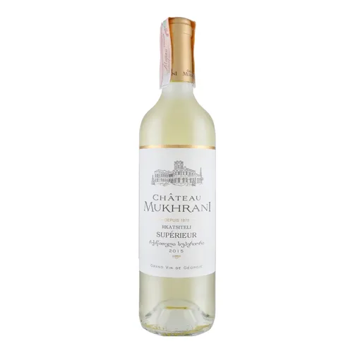 Вино 0.75л Ркацителі біле сухе Chateau Mukhrani