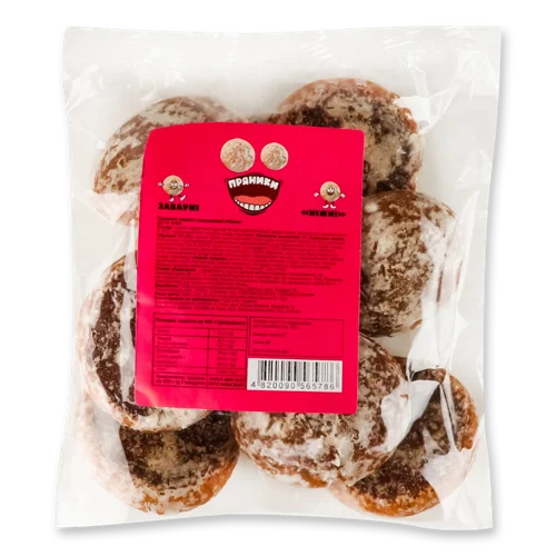 Пряники Заварні Глазуровані Ніжні, ТОВ Кондитерська Фабрика Десна, м/у 300г