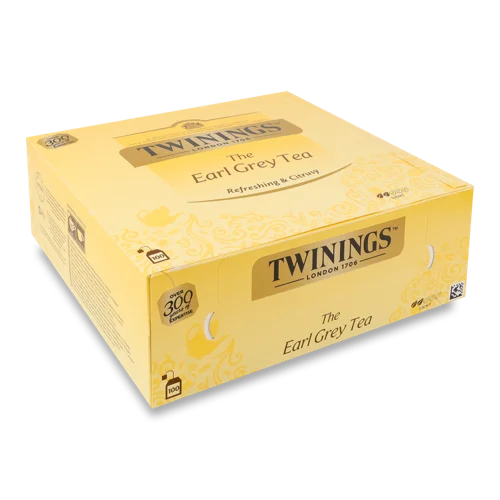 Чай Чорний Earl Grey Twinings, в/ґ, к/у 100х2г