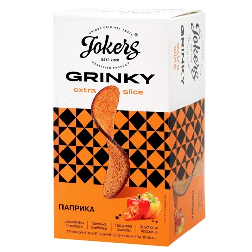 Грінки Jokers Extra Slice паприка 90г