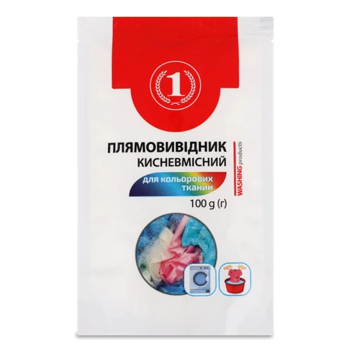 Плямовивідник Кисневмісний Для Кольорових Тканин ТМ "1", 100г