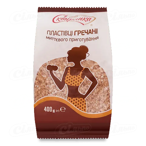 Пластівці гречані Сквирянка миттєвого приготування 400г