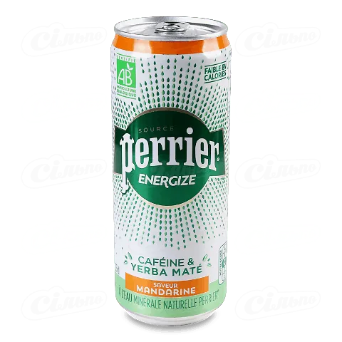 Напій енергетичний Perrier «Енерджайз» мандарин, 0,33л