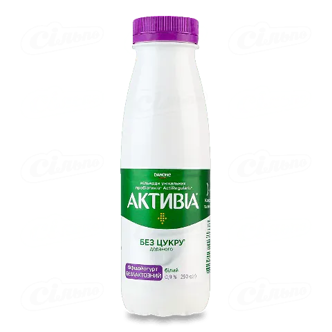 Біфідойогурт Активіа Білий безлактозний 0,9% пл, 290г