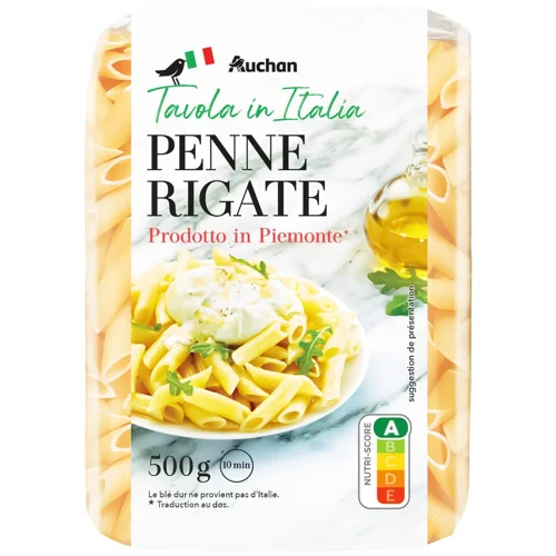 Макаронні вироби Auchan Penne Rigate 500г