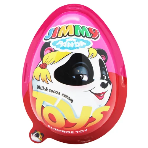 Яйце шоколадне Jimmy з сюрпризом рожеве 25г