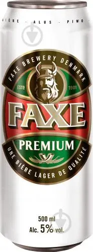 Пиво Faxe Premium 0.5 ж/б