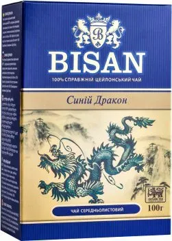 Чай середньолистовий Bisan Синій Дракон 100г
