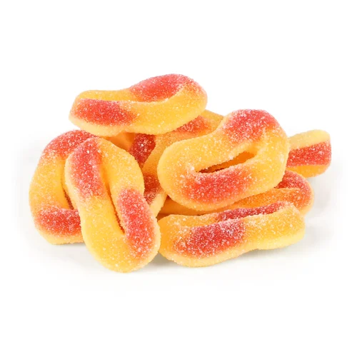 Желейні Цукерки З Фруктовим Смаком Peach Rings, кг