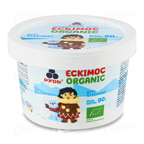 Морозиво «Рудь» Organic ескімо у паперовому стаканчику, 90г