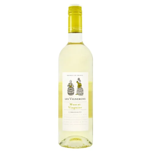 Вино Les Vignerons Muscat Viognier біле напівсухе 12,5% 0,75л