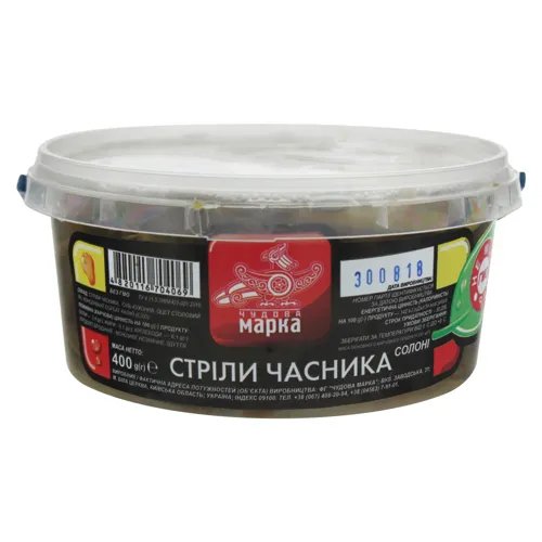 Часник стріли солоні Чудова марка п/у 400г