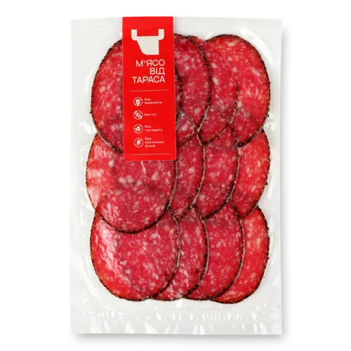 Салямі Бурякова Димне М'ясо Від Тараса Сирокопчене в/у, 80г