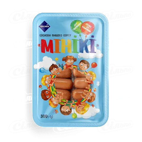 Сосиски «Премія»® «Мінікі» вищого ґатунку, 300г