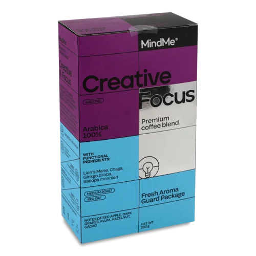 Кава Преміальна Мелена З Функціональними Інгредієнтами Creative&Focus, к/у 250г