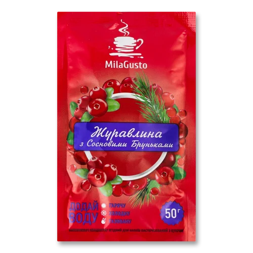 Концентрат Напою Ягідний Журавлина З Сосновими Бруньками, м/у 50г