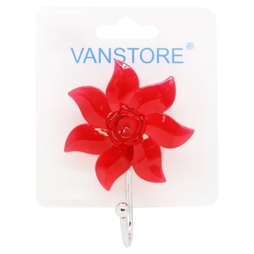 Гачок Vanstore настінний червоний