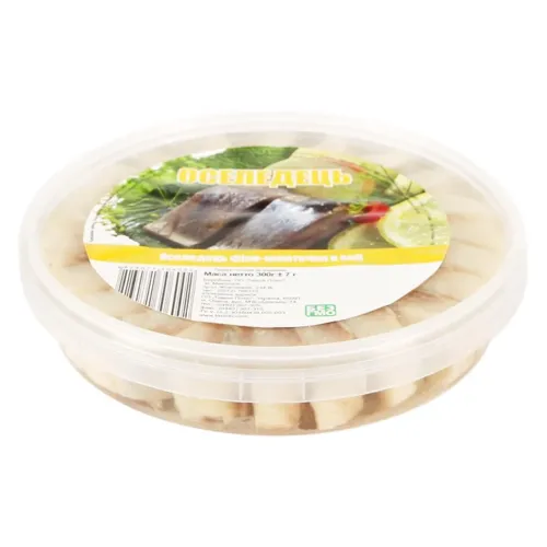 Оселедець філе-шматочки в олії №1 300г